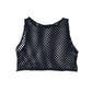 Y2k See Through Sleeveless Top Black - S