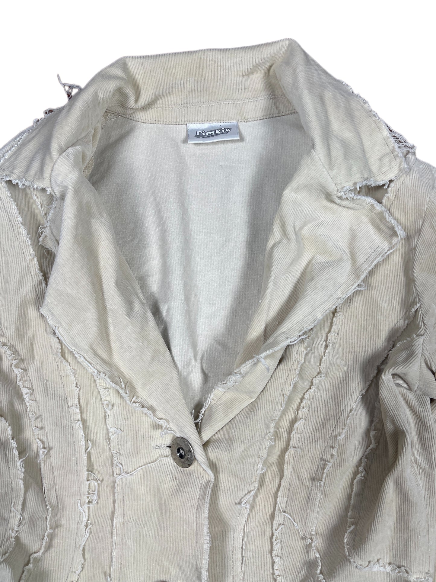 Y2k Pimkie Corduroy Jacket Cream - XXS