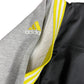 Vintage Adidas 2000s Sport Jacket Vest Gray Black Yellow - M
