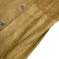 Y2k 2008 Leather Short Sleeve Dress Brown - L