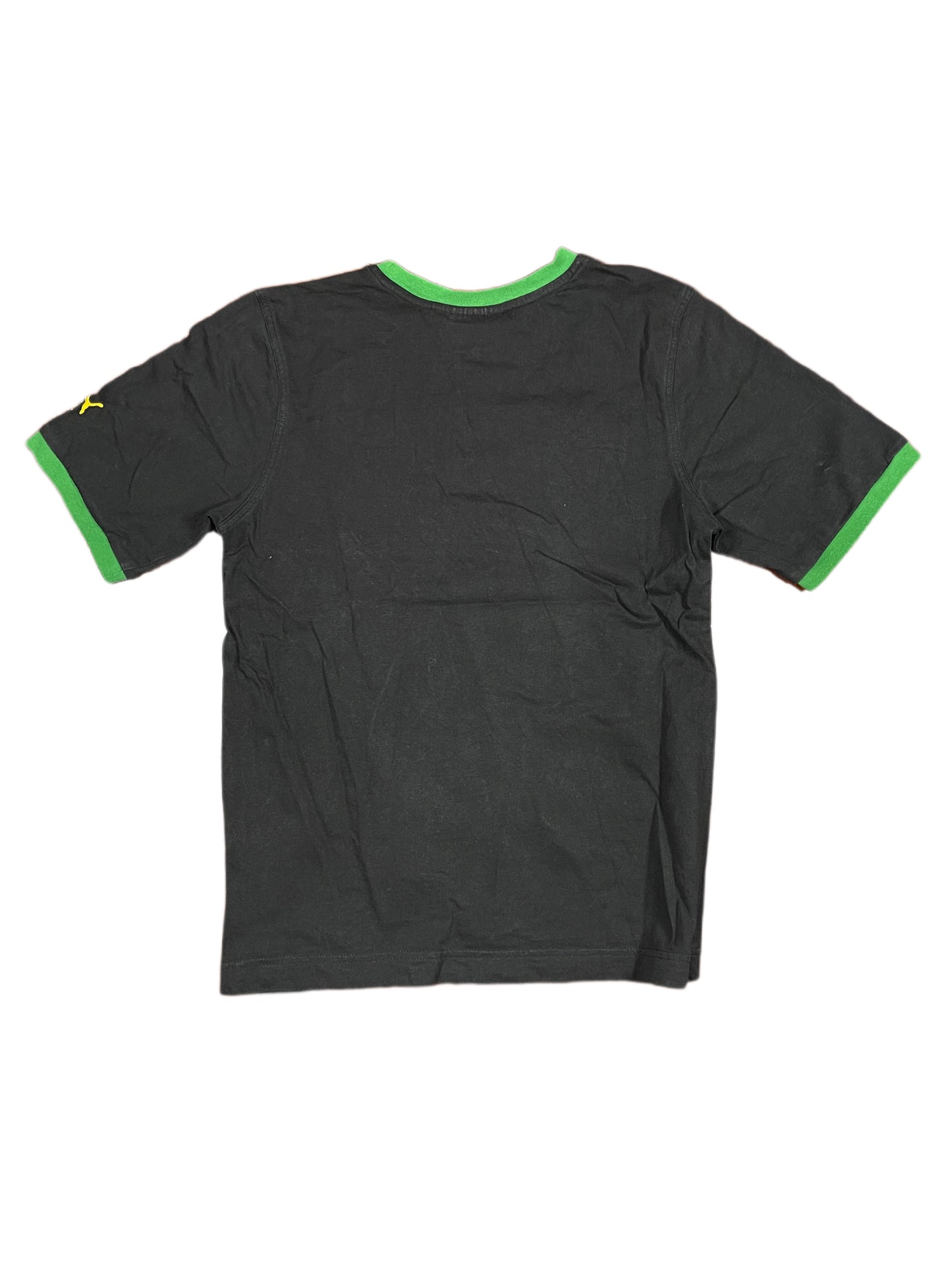 Vintage Puma 2000s Jamaica T-Shirt Black Green - S