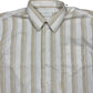 Vintage Febel Short Sleeve Shirt Striped Beige White - XXL