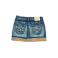 Y2k Go Go Fashion Denim Skirt Blue - M