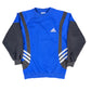 Vintage 1999 Adidas Sweatshirt Blue Black - XS