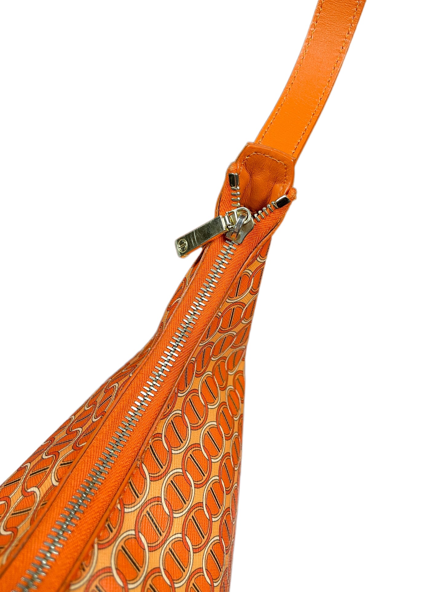 Davidoff Leather Shoulder Bag Orange