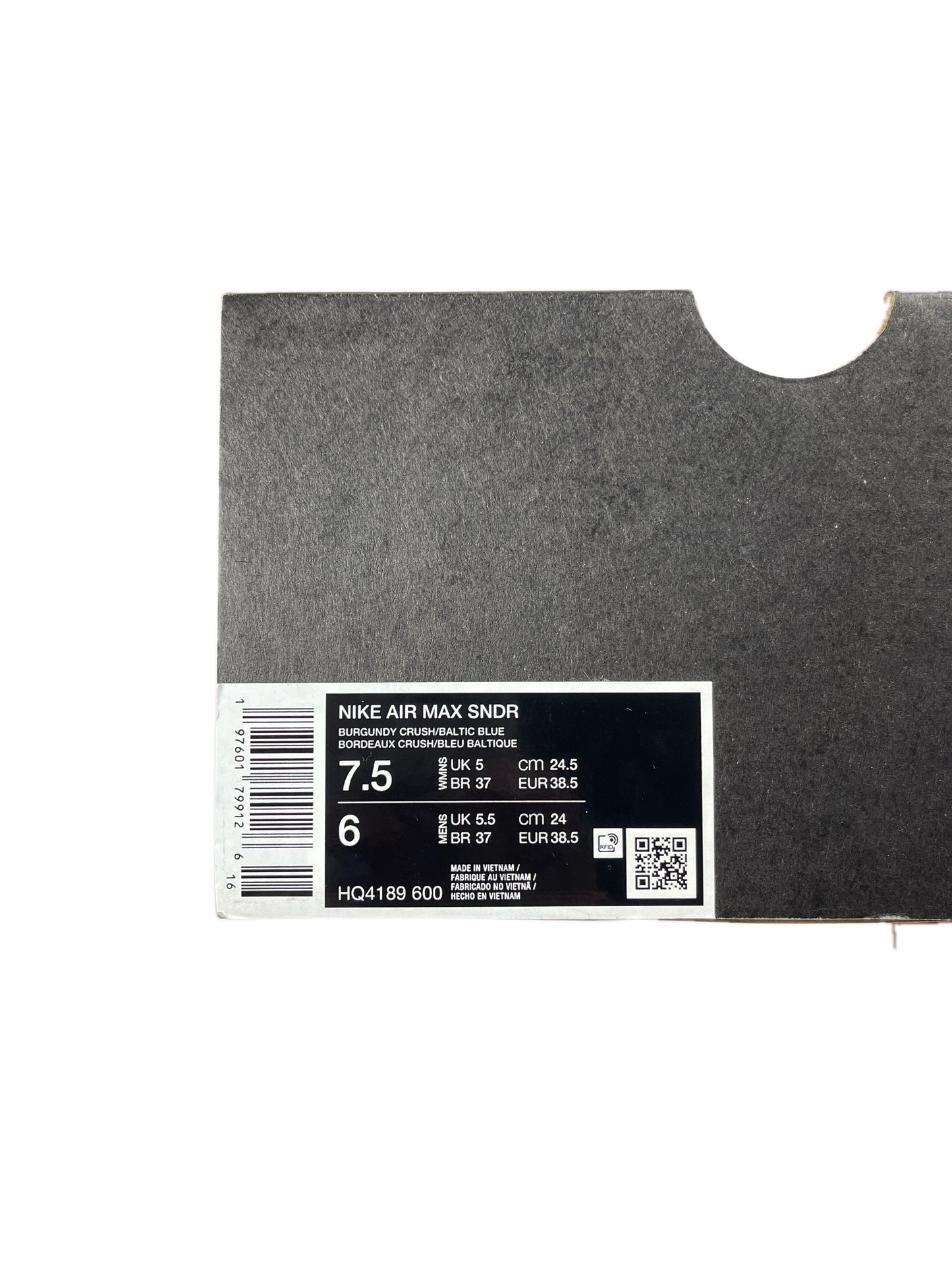 Nike Air Max Sndr Burgundy Crush Baltic Blue - 38.5