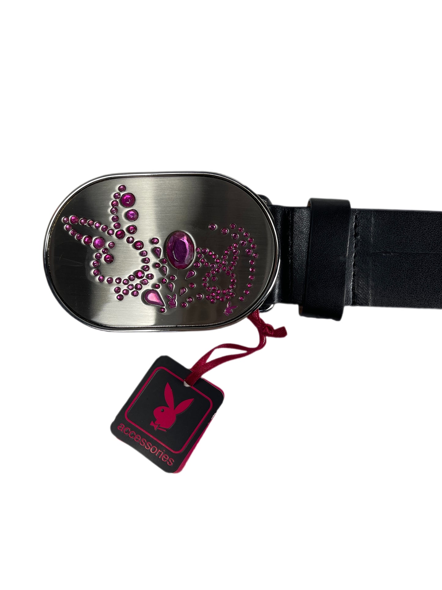 Y2k Playboy Plug In Belt Black 2004