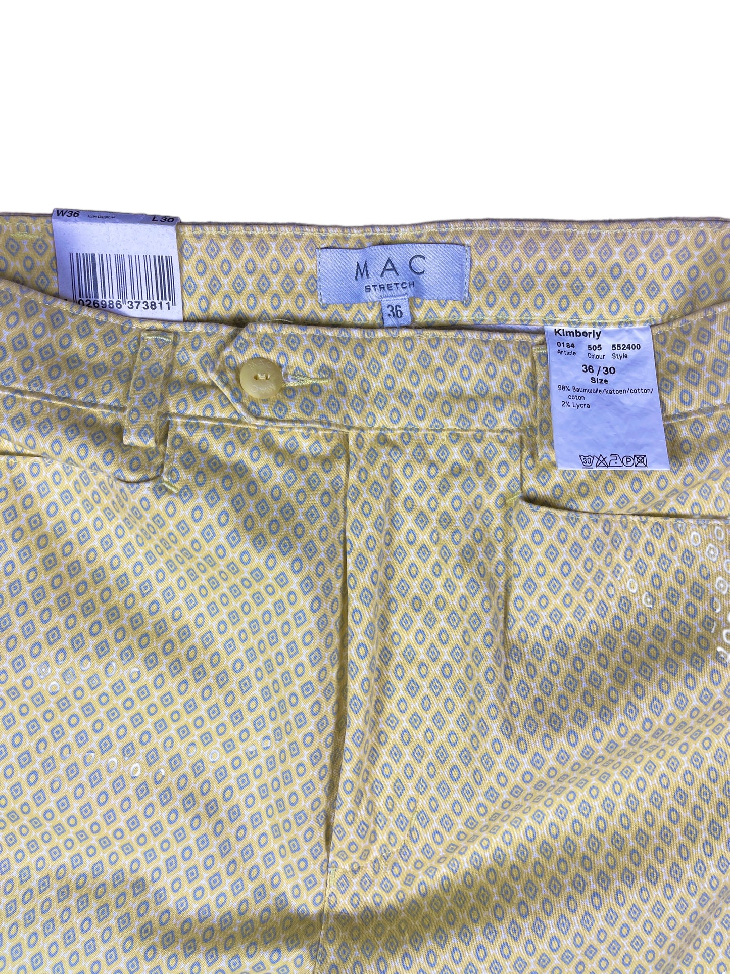 Vintage MAC Cloth Pants Yellow - S