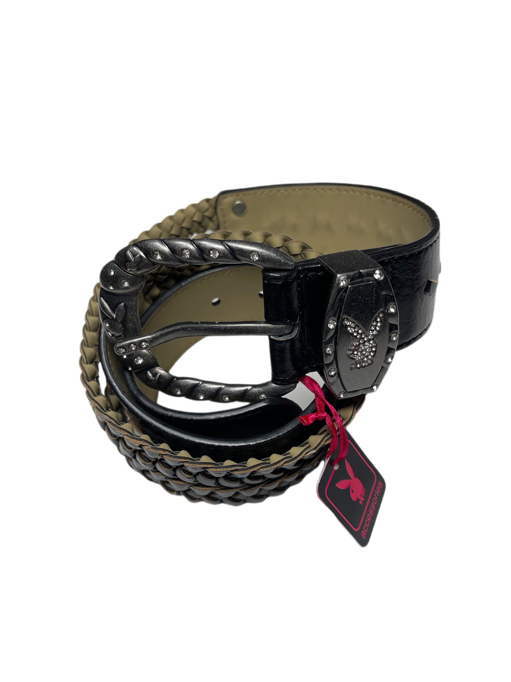 Y2k Playboy Belt Black 2004