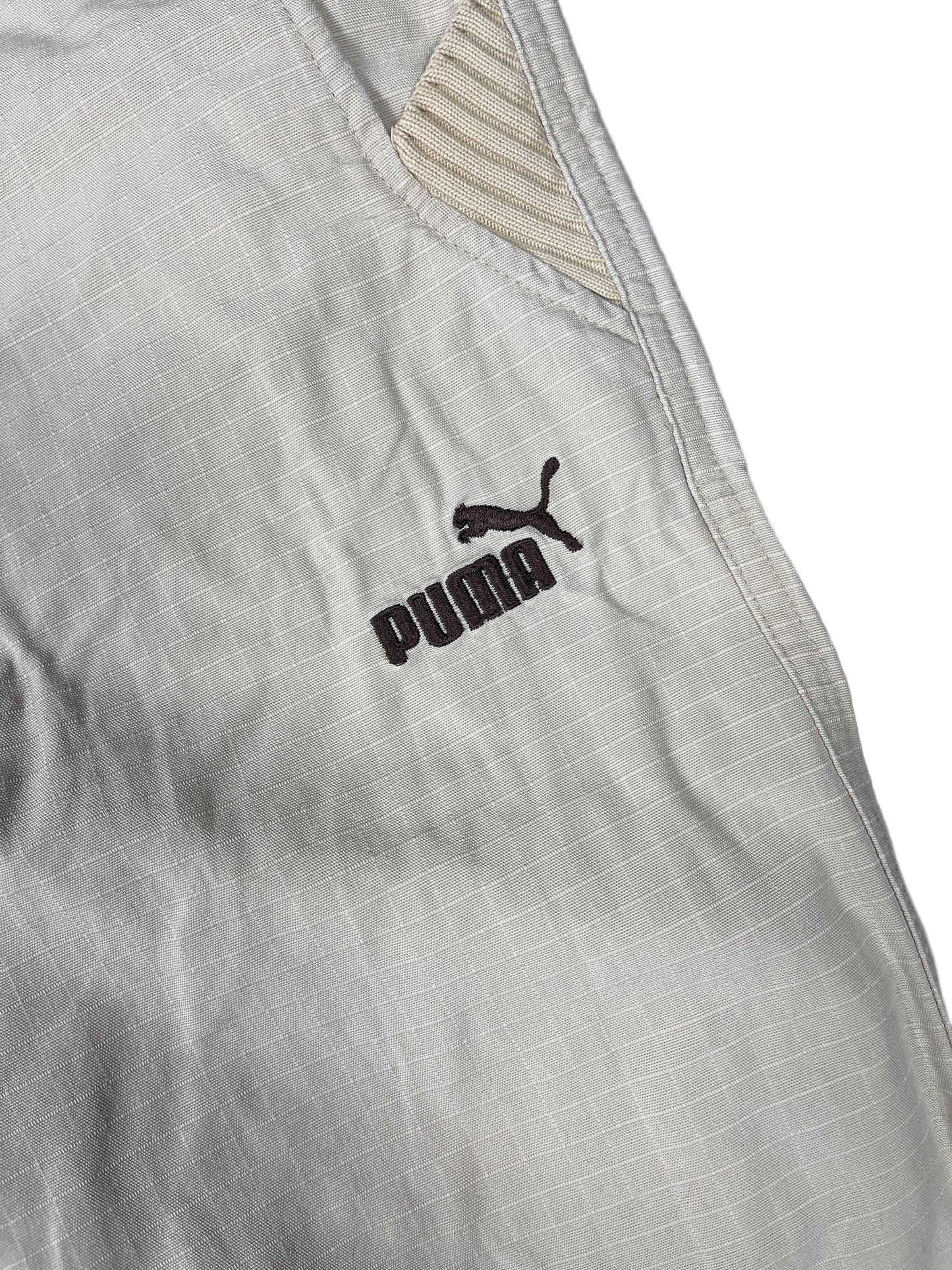 Y2k 2000s Puma Cargo Capri Pants Beige - M