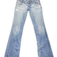 Y2k Lee Low Waist Bootcut Flared Denim Pants Blue - M