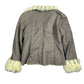 Y2k Fake Fur Jacket Brown Beige - L