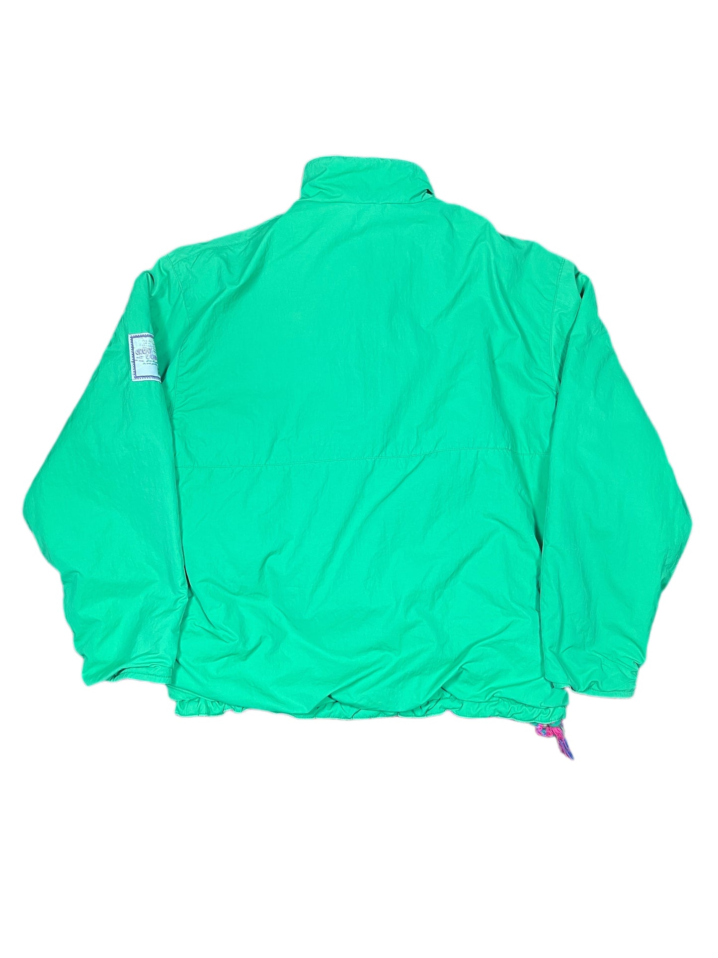 Vintage Reversible Fleece Jacket Pink Green - M