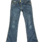Y2k Bwd Denim Pants Flared Blue - S