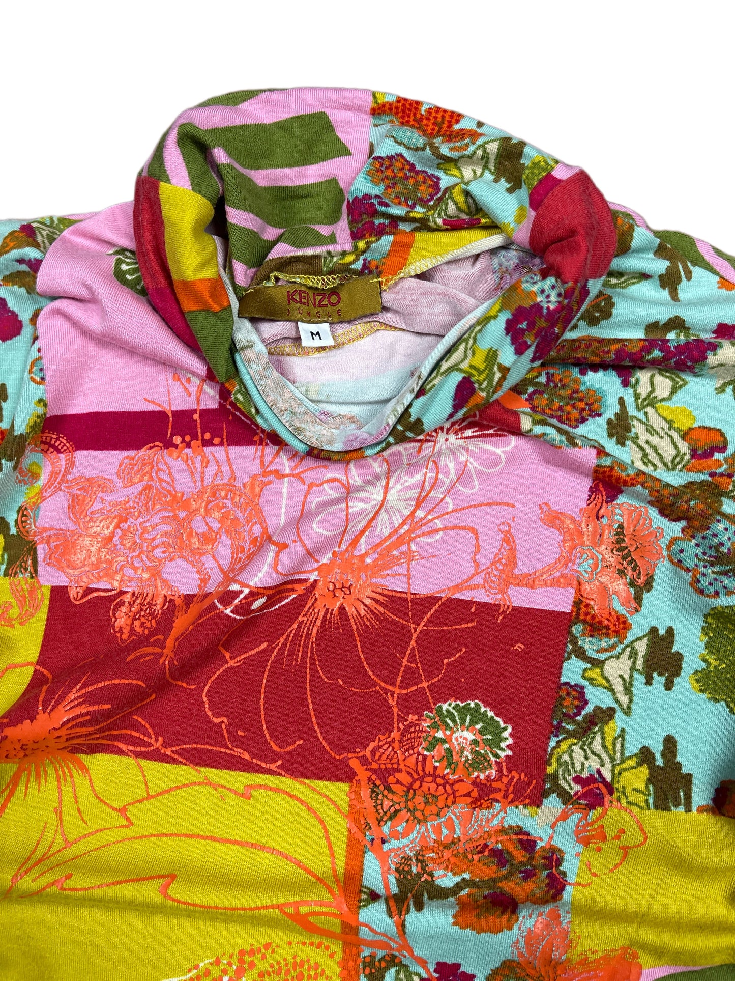 Y2k Kenzo Jungle Long Sleeve Top Multicolor M