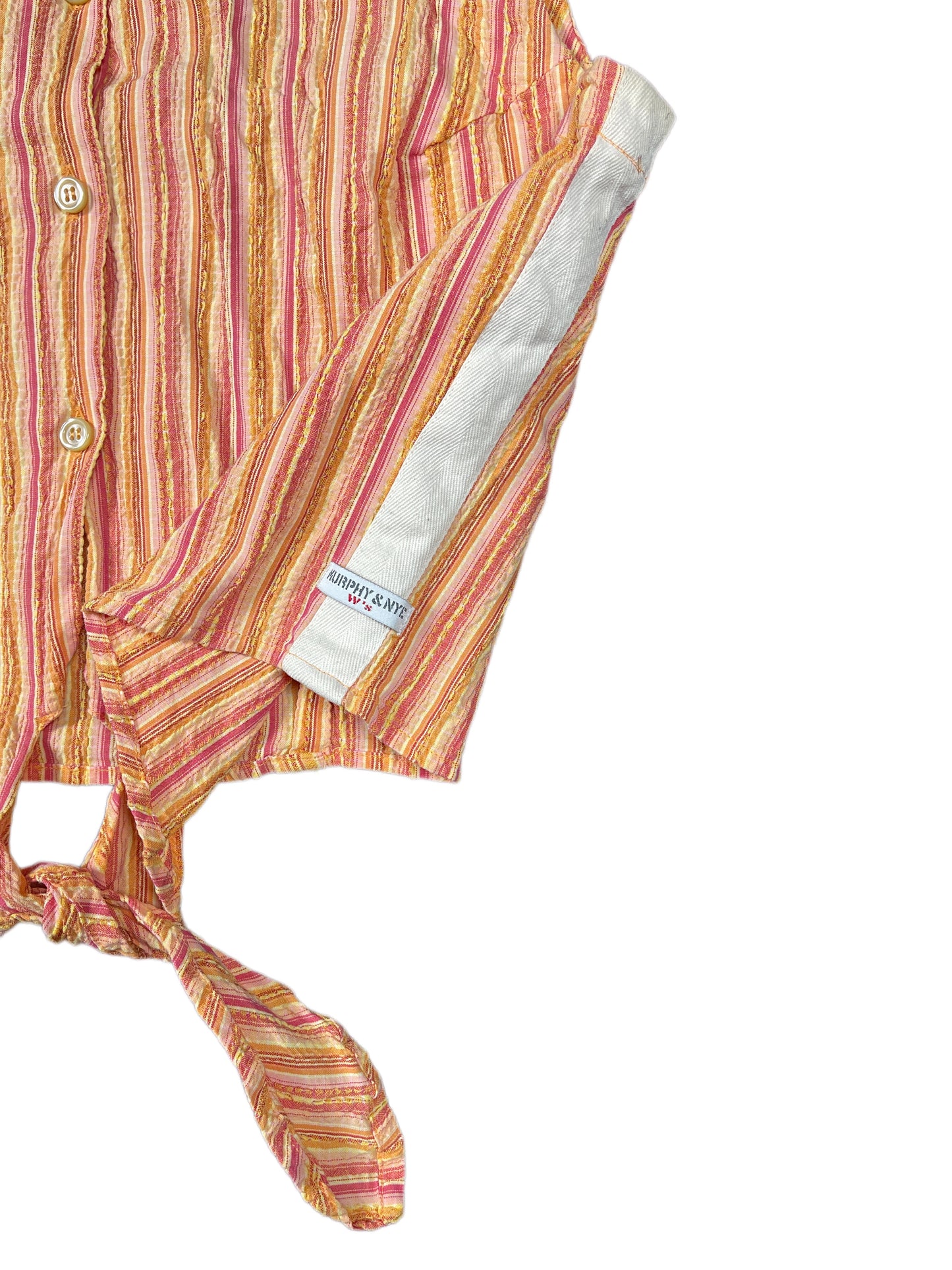 Y2k Murphy & Nye Sleeveless Top Orange - M/L