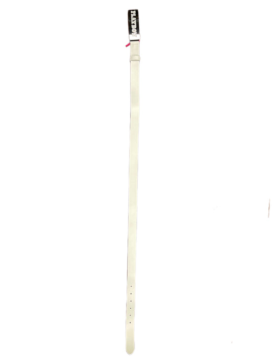 Y2k Playboy Leather Belt White 2004