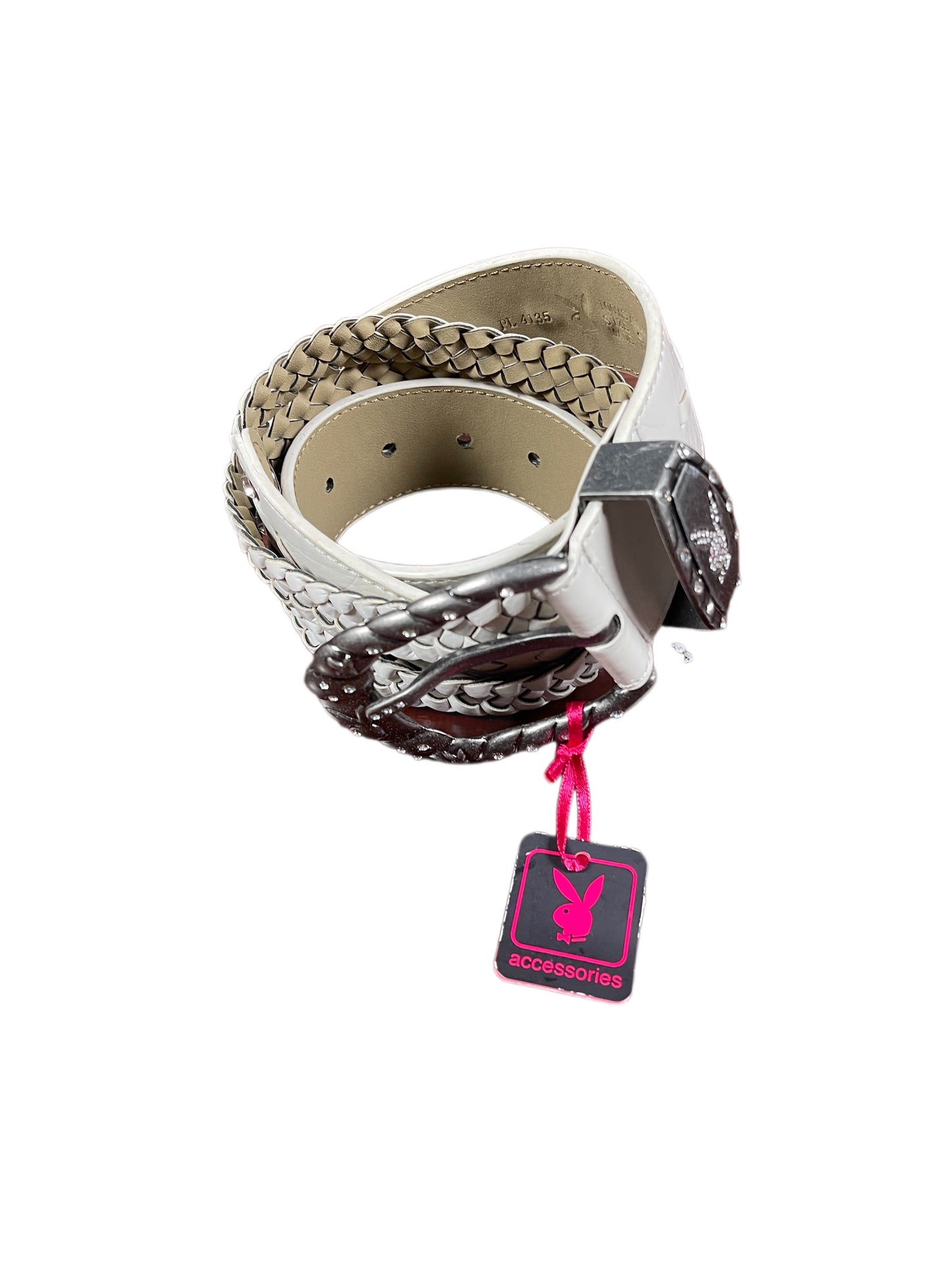 Y2k Playboy Belt White 2004