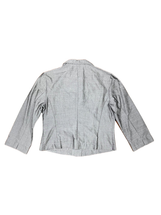 Mango Thin Blazer Metallic Gray SIlver - M