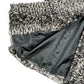 Vintage Faux Fur Coat Black White - M