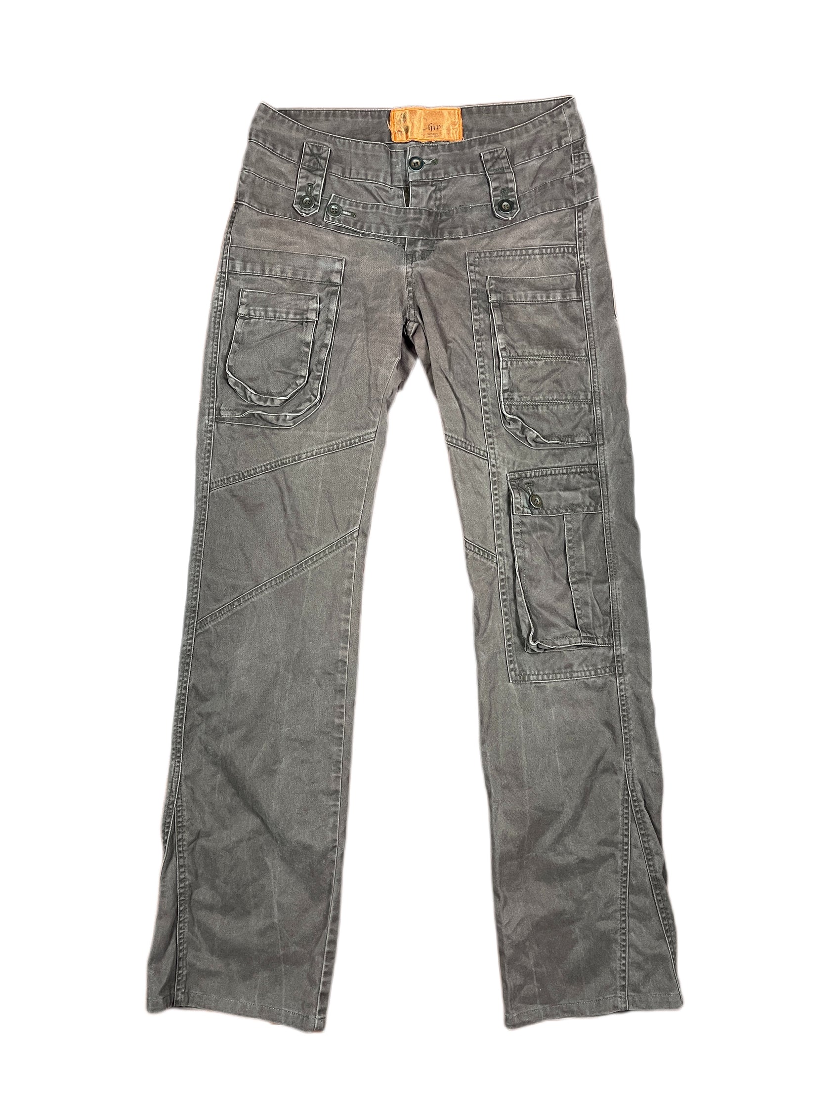 Y2k Chipie Low Waist Cargo Pants Red Brown - S