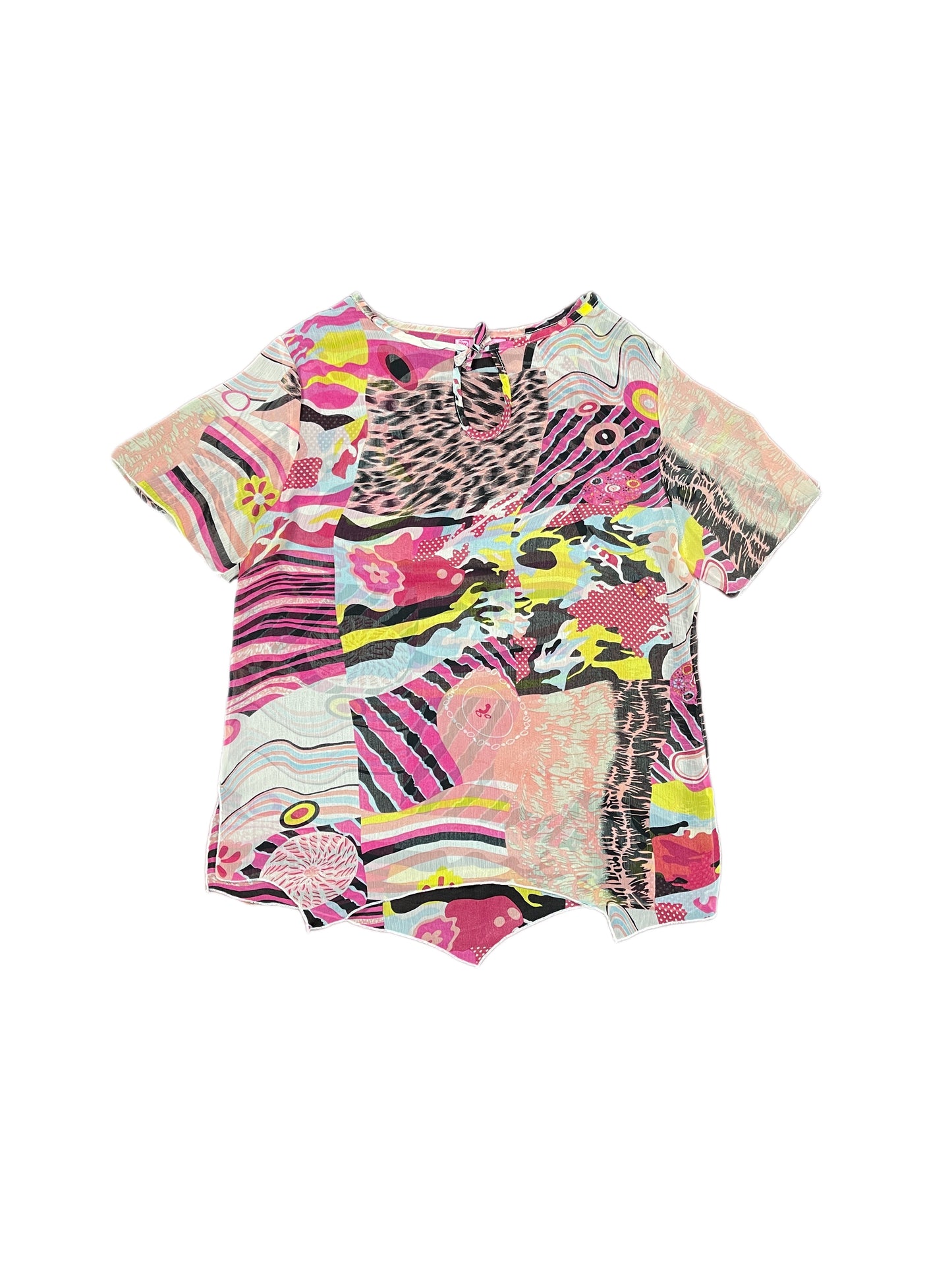 Y2k Miss Gra Short Sleeve Top Rose - L