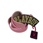 Y2k Playboy Leather Plug In Belt Pink 2004