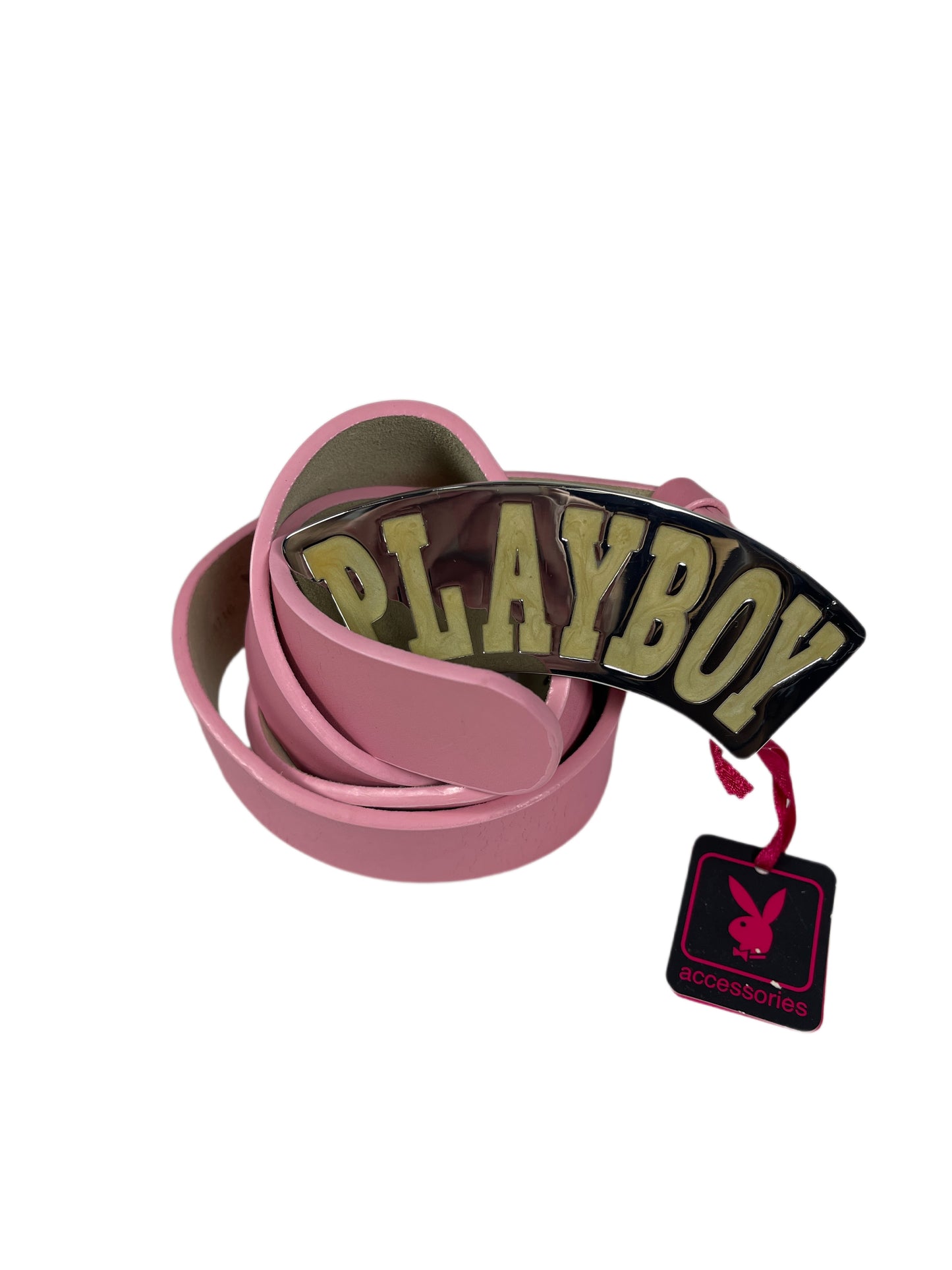 Y2k Playboy Leather Plug In Belt Pink 2004