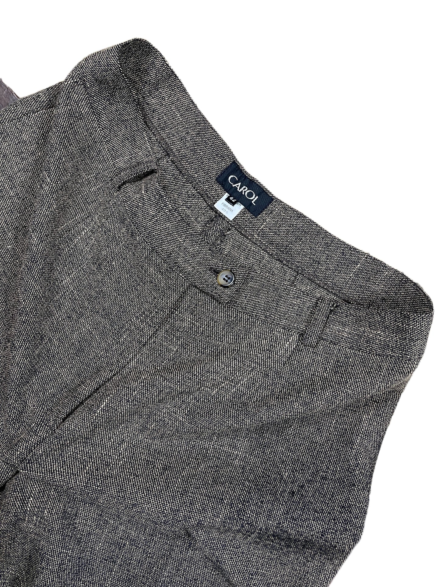 Vintage Carol Wide Cloth Pants Brown Black - XL