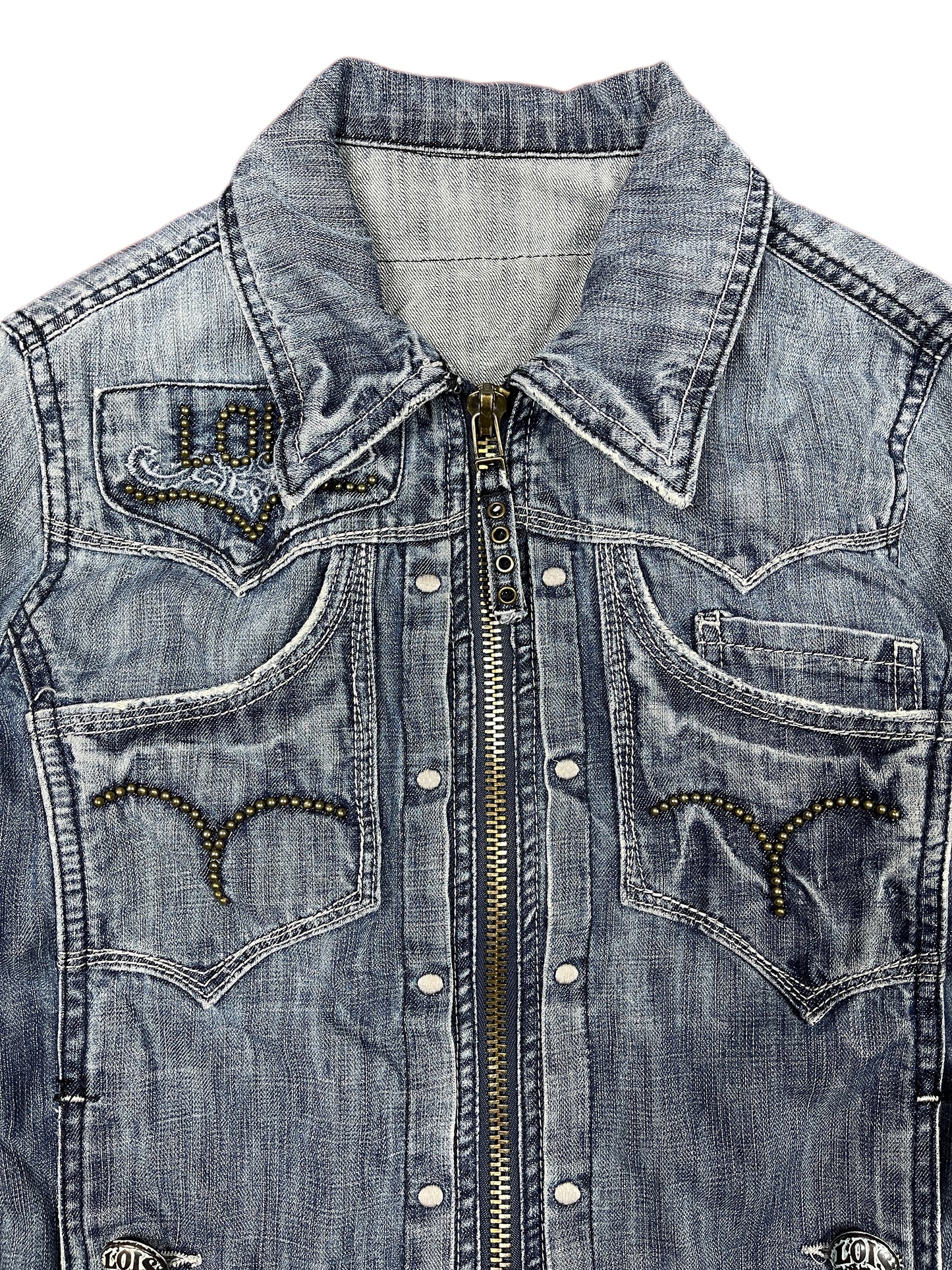 Y2k Lois Denim Jacket Blue - S
