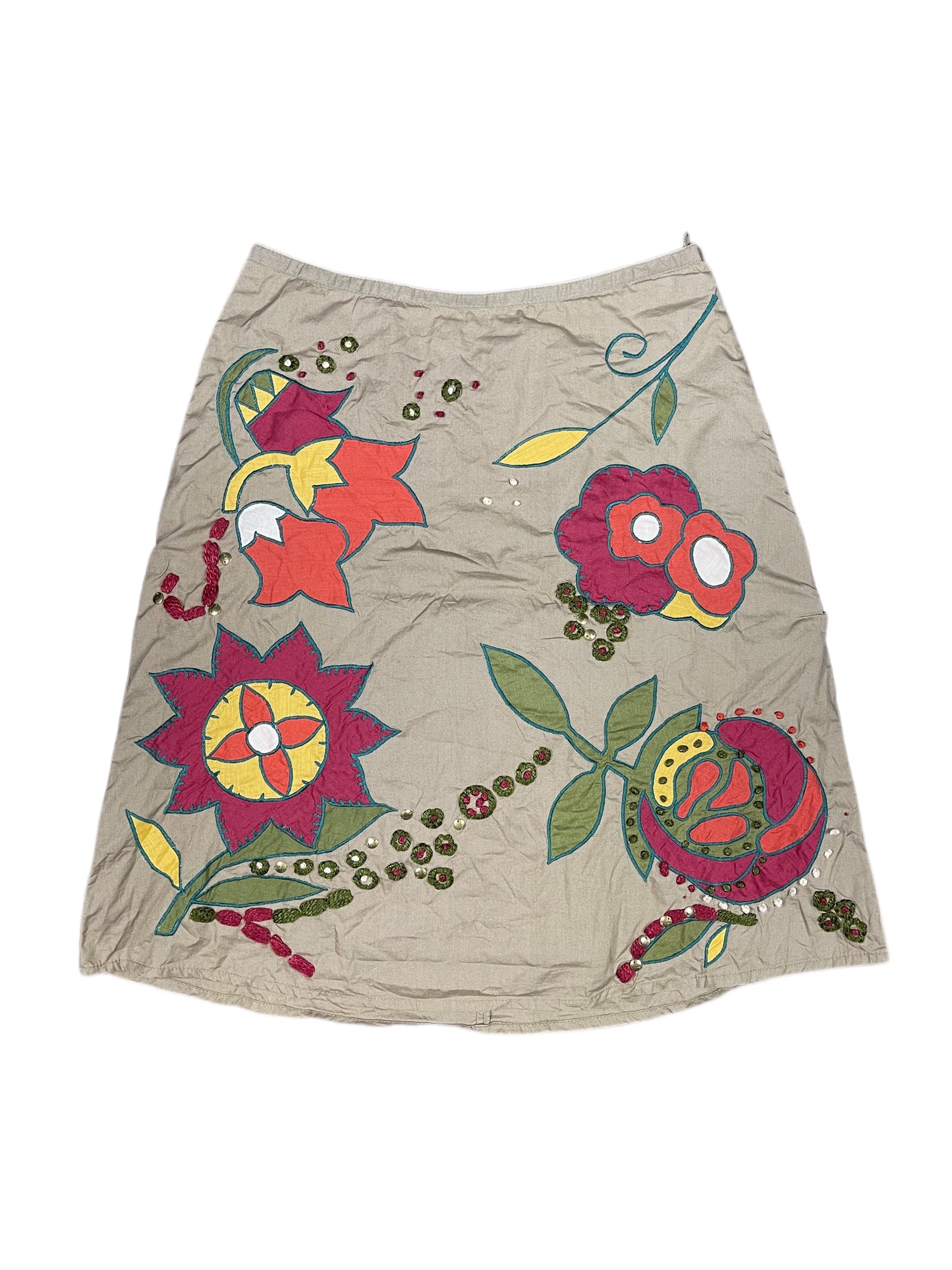 Y2k Trucco Skirt Khaki - S