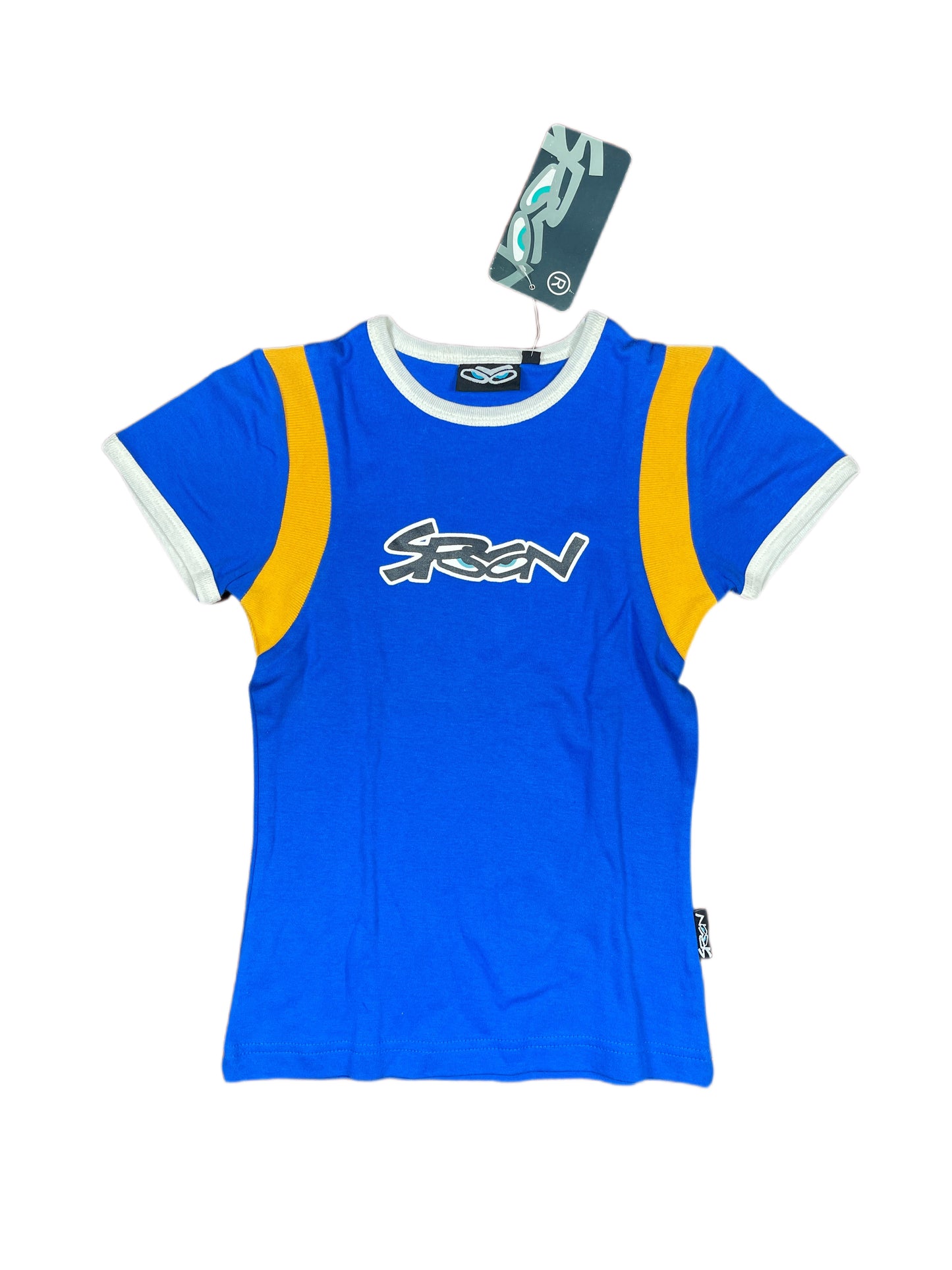 Y2k Spoon Deadstock Short Sleeve Top Blue - S