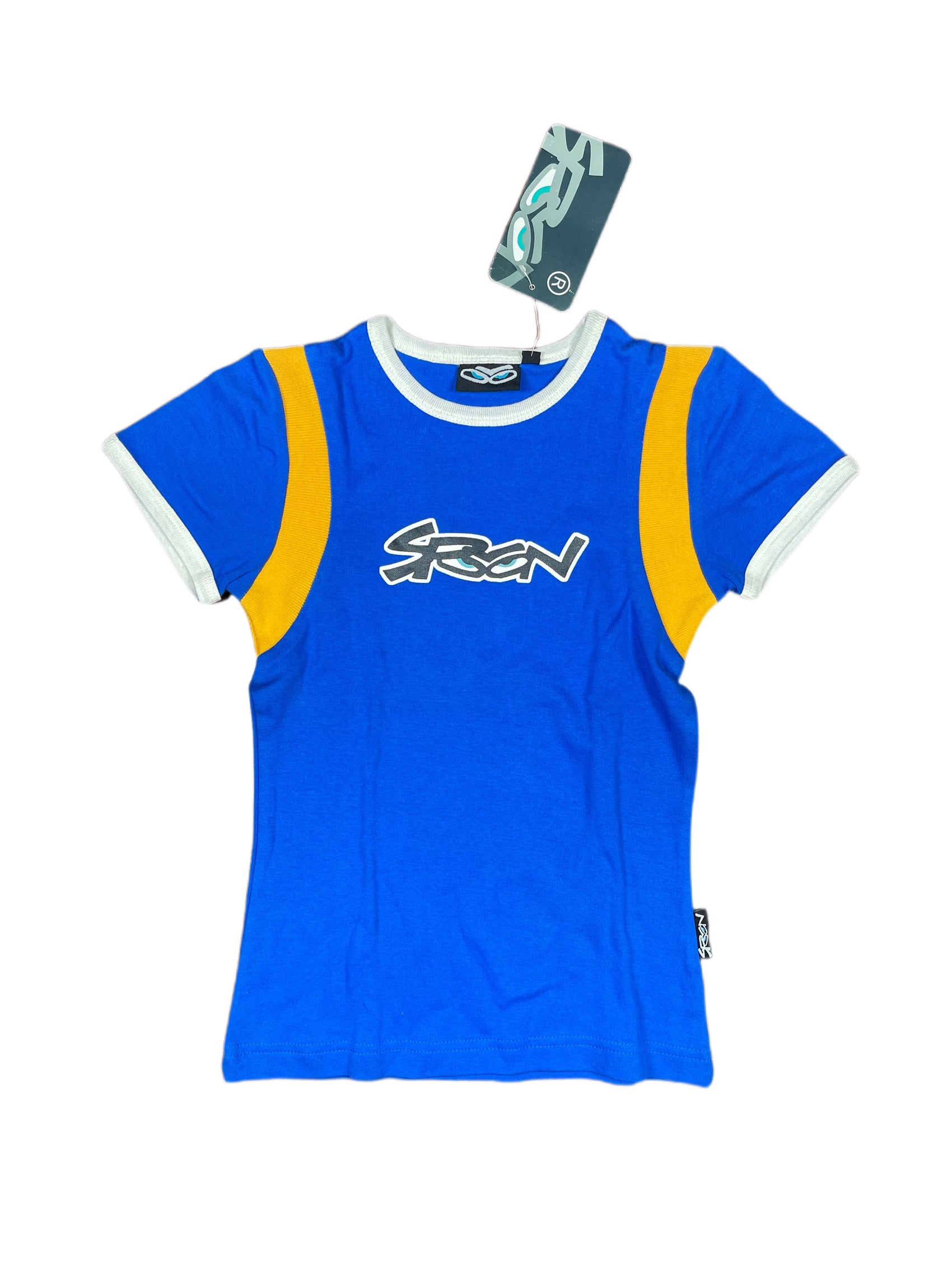 Y2k Spoon Deadstock Short Sleeve Top Blue - S