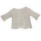 Vintage Knitted Short Sleeve Top Creme - XXL