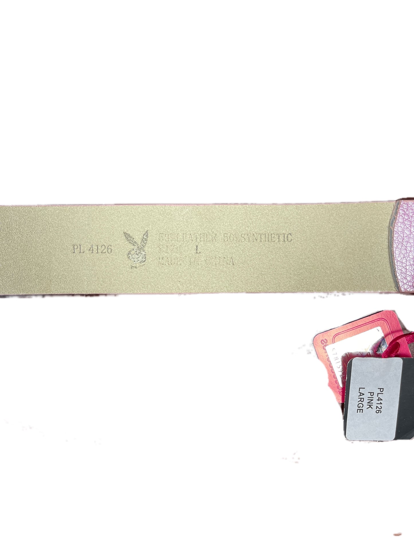Y2k Playboy Belt Pink 2004