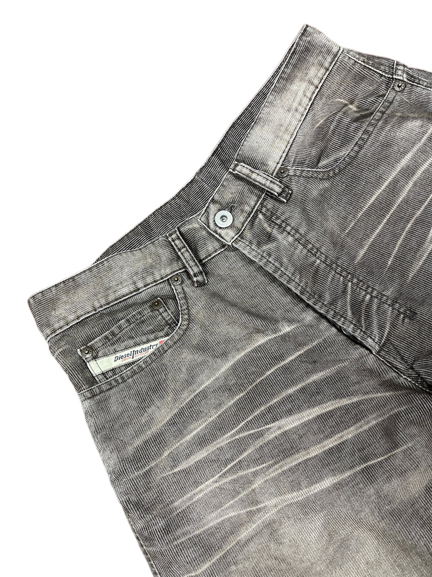 Y2k Diesel Bootcut Flared Corduroy Pants Brown - M