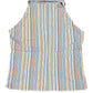 Y2k Peter Murray Sleeveless Polo Top Striped Multicolor - XL