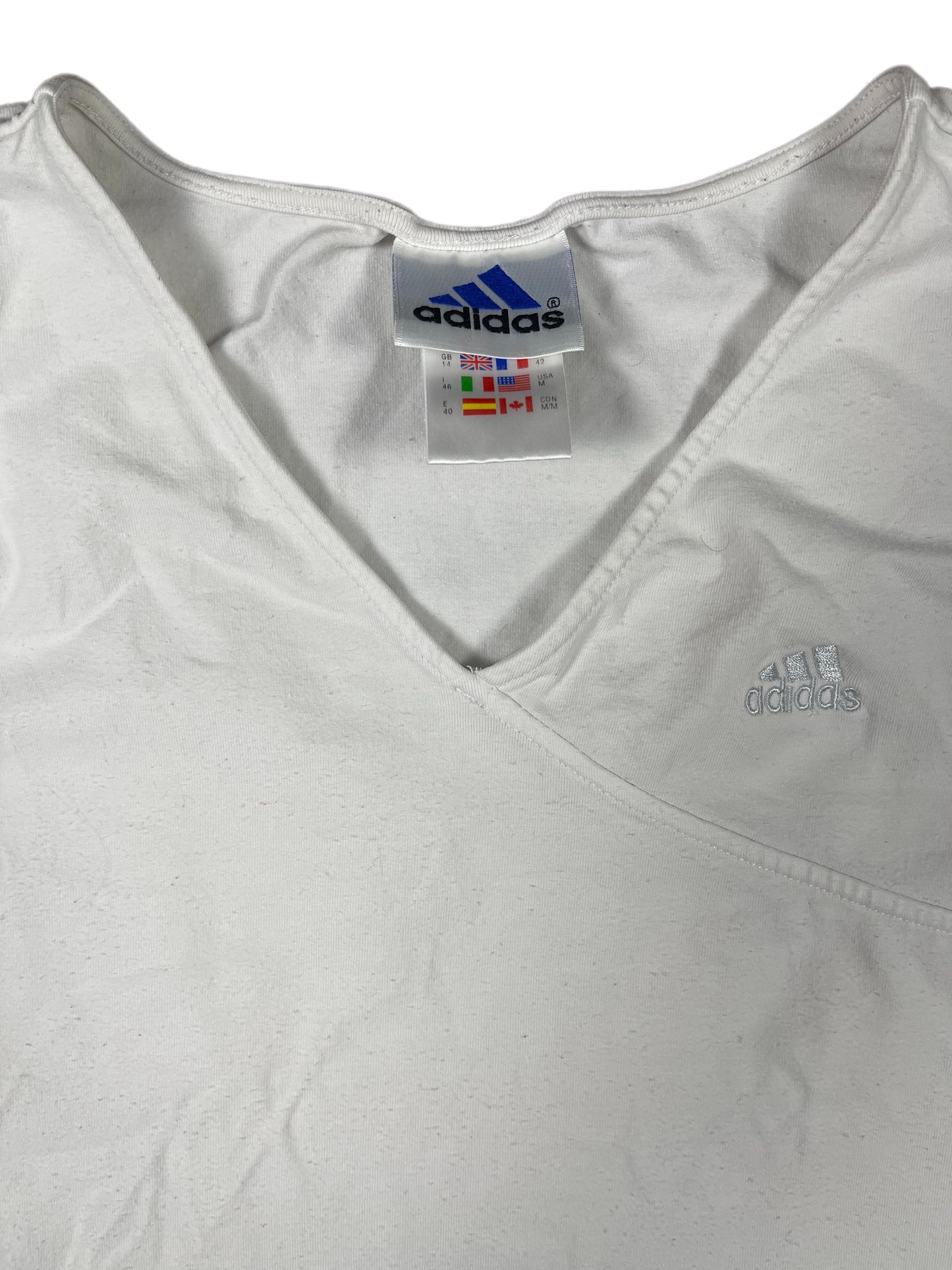 Vintage Adidas Sleeveless Top White - L