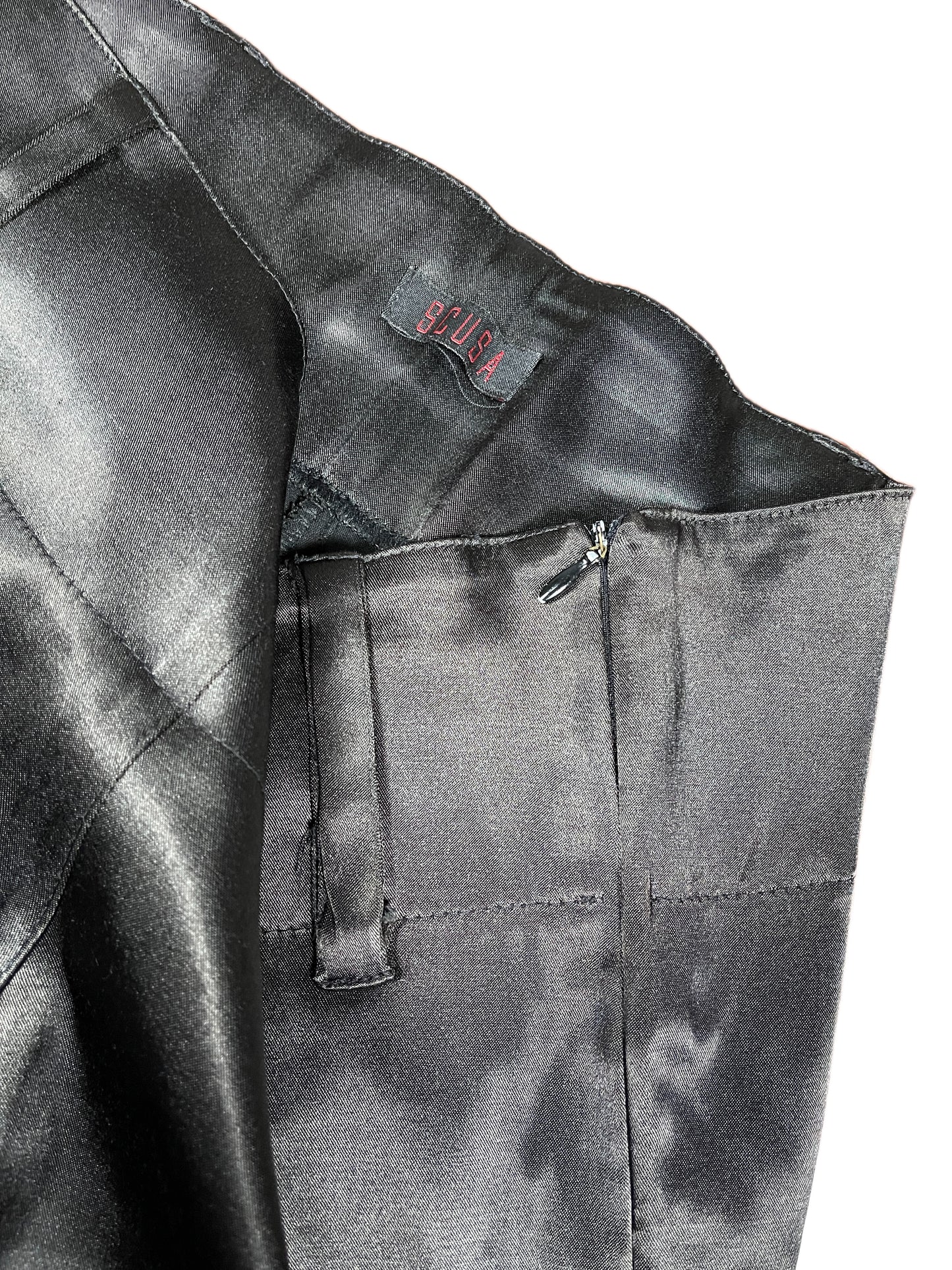 Y2k Scusa Low Waist Flared Pants Black - XL