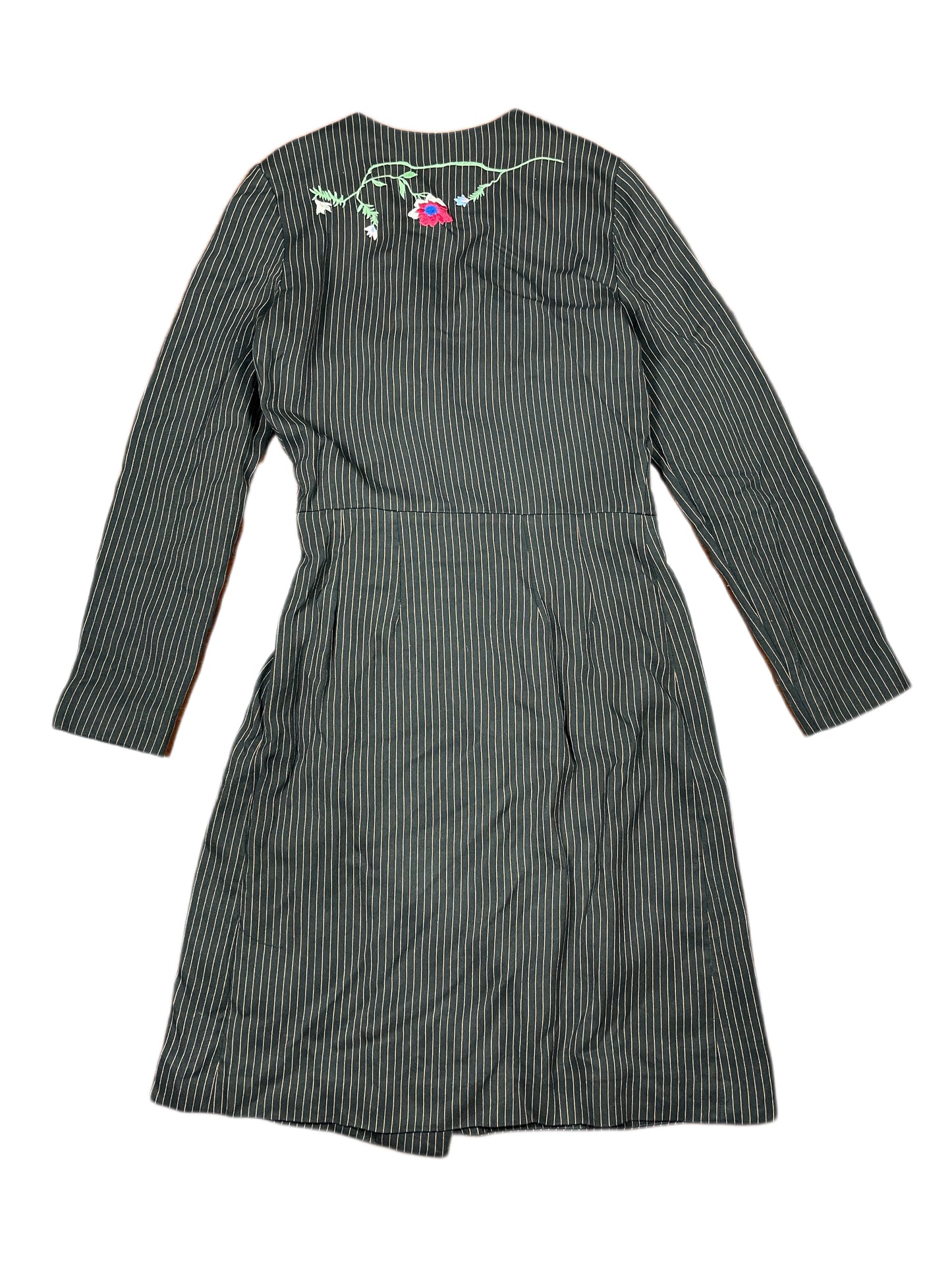 Paul & Joe Blazer Midi Dress Stripes Black Pink - M