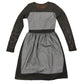 See Through Long Sleeve Dress Black - S