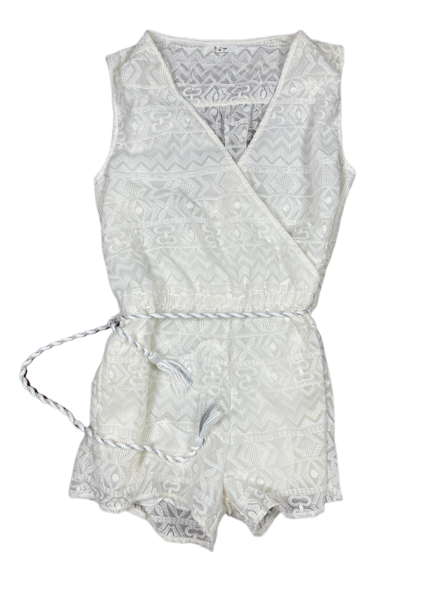 Pepe Jeans Sleeveless Jumpsuit White - M