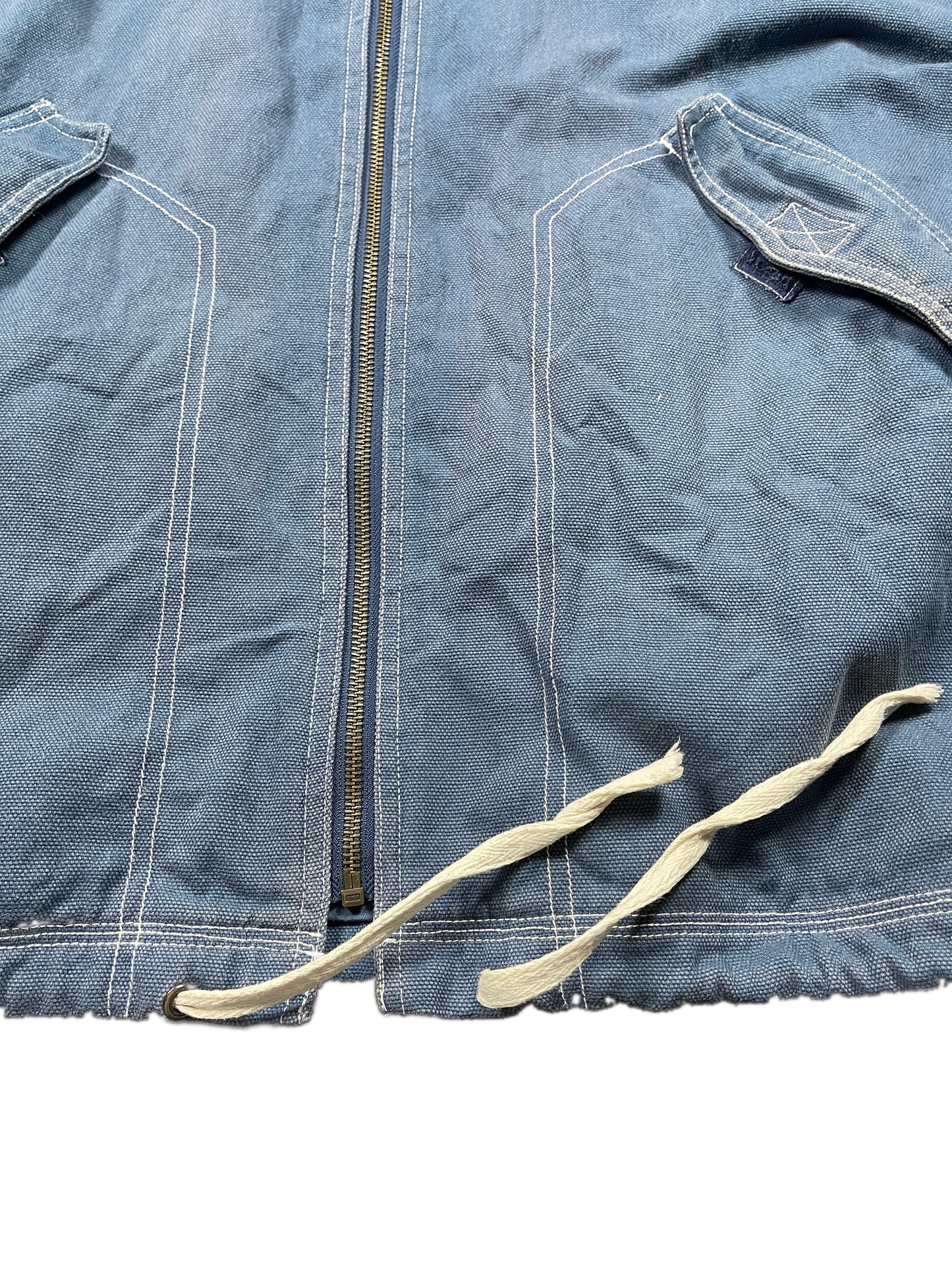 Vintage Reebok Jacket Washed Out Blue - XL