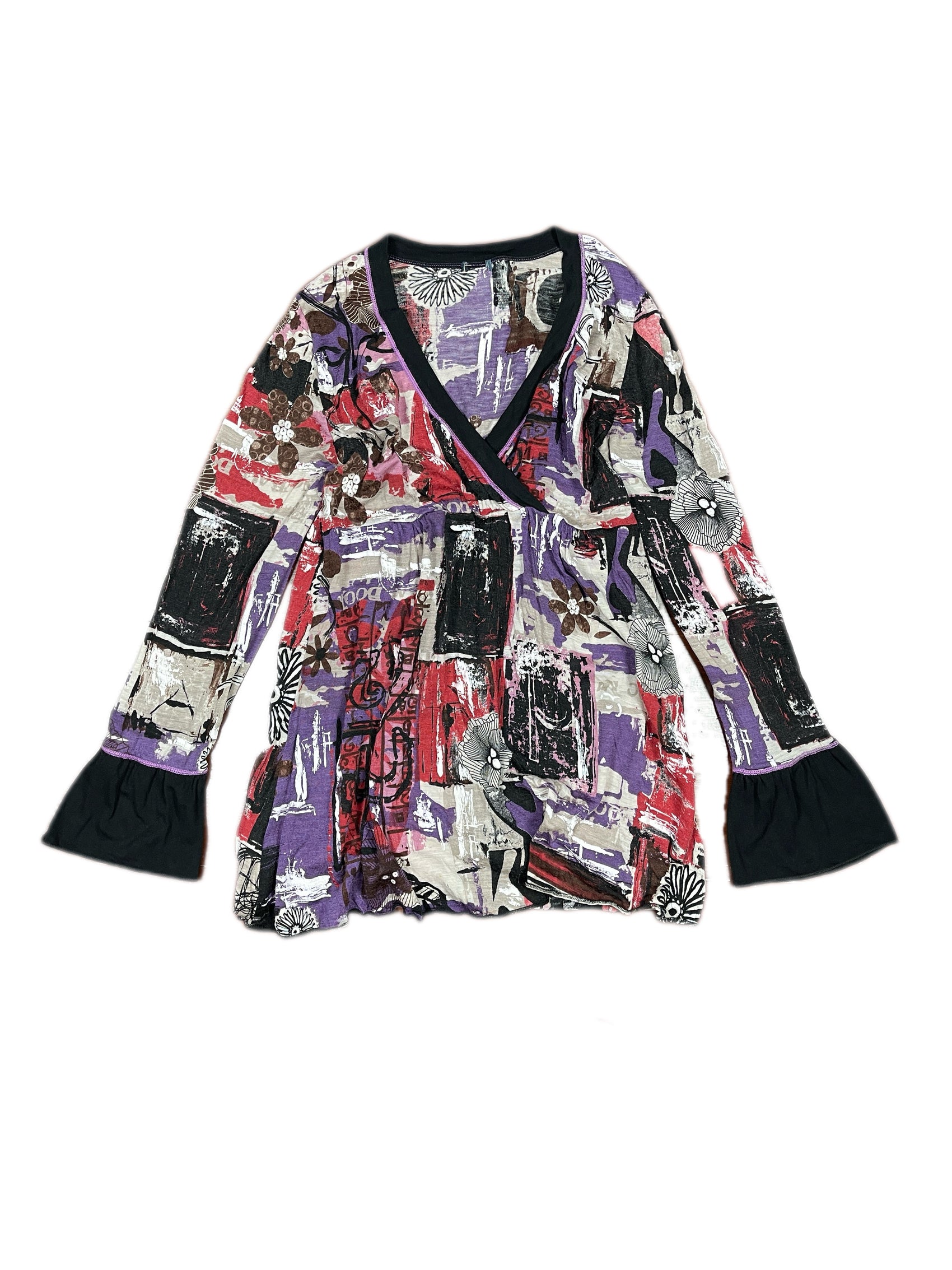 Y2k Long Sleeve Top Multicolor - L