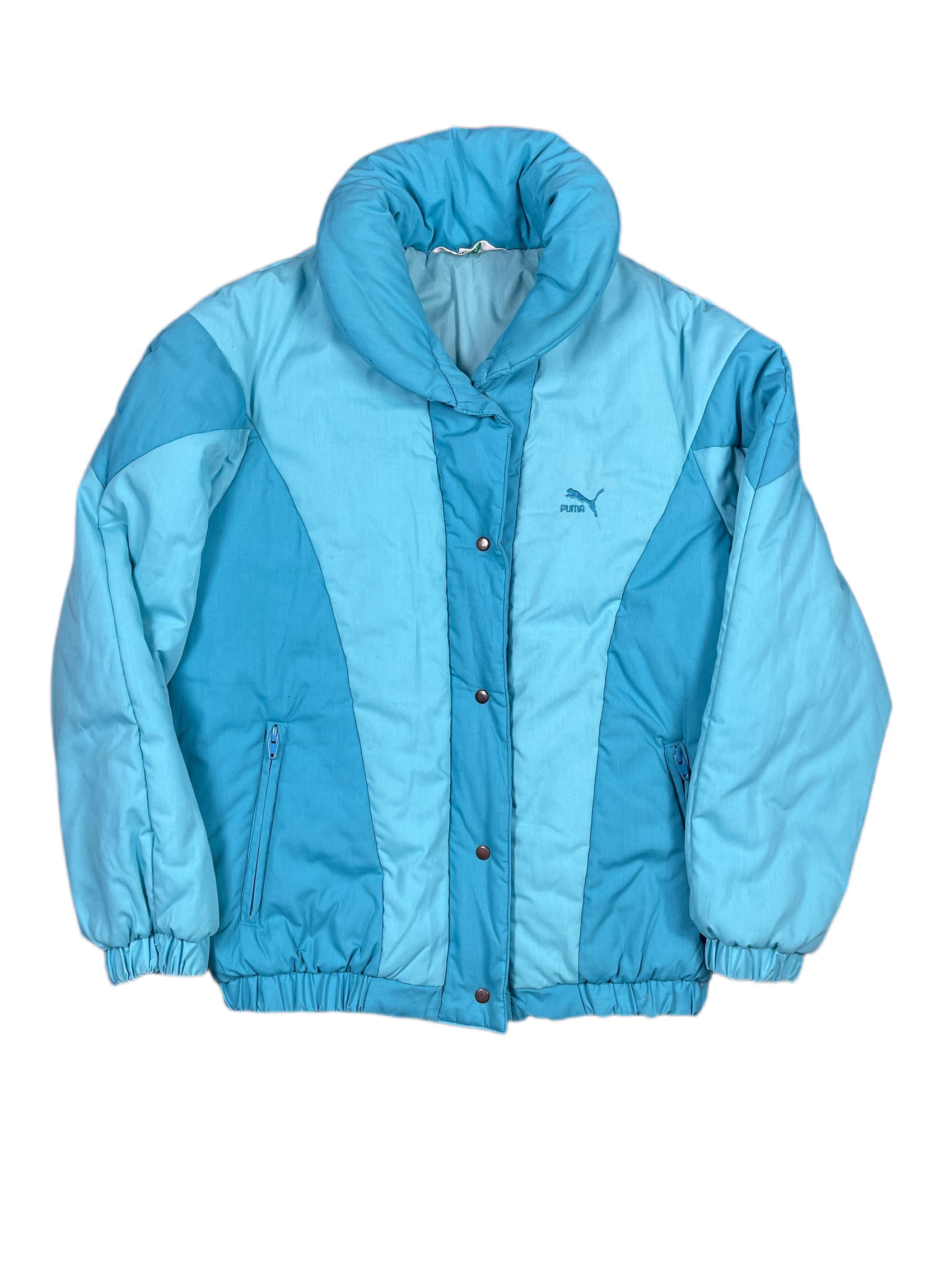 Vintage Puma Jacket Turquoise Blue - XL