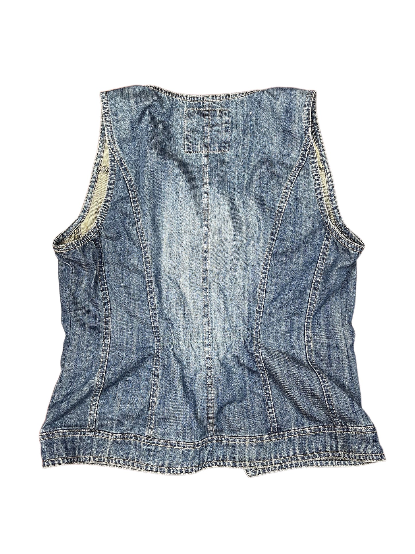 Y2k Cecil Denim Vest Blue - M