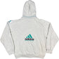 Vintage Adidas Zip Sweatshirt Grey Cotton Blend M