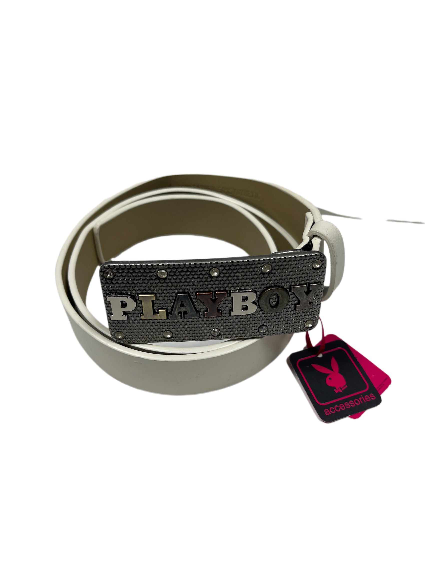 Y2k Playboy Belt White 2004