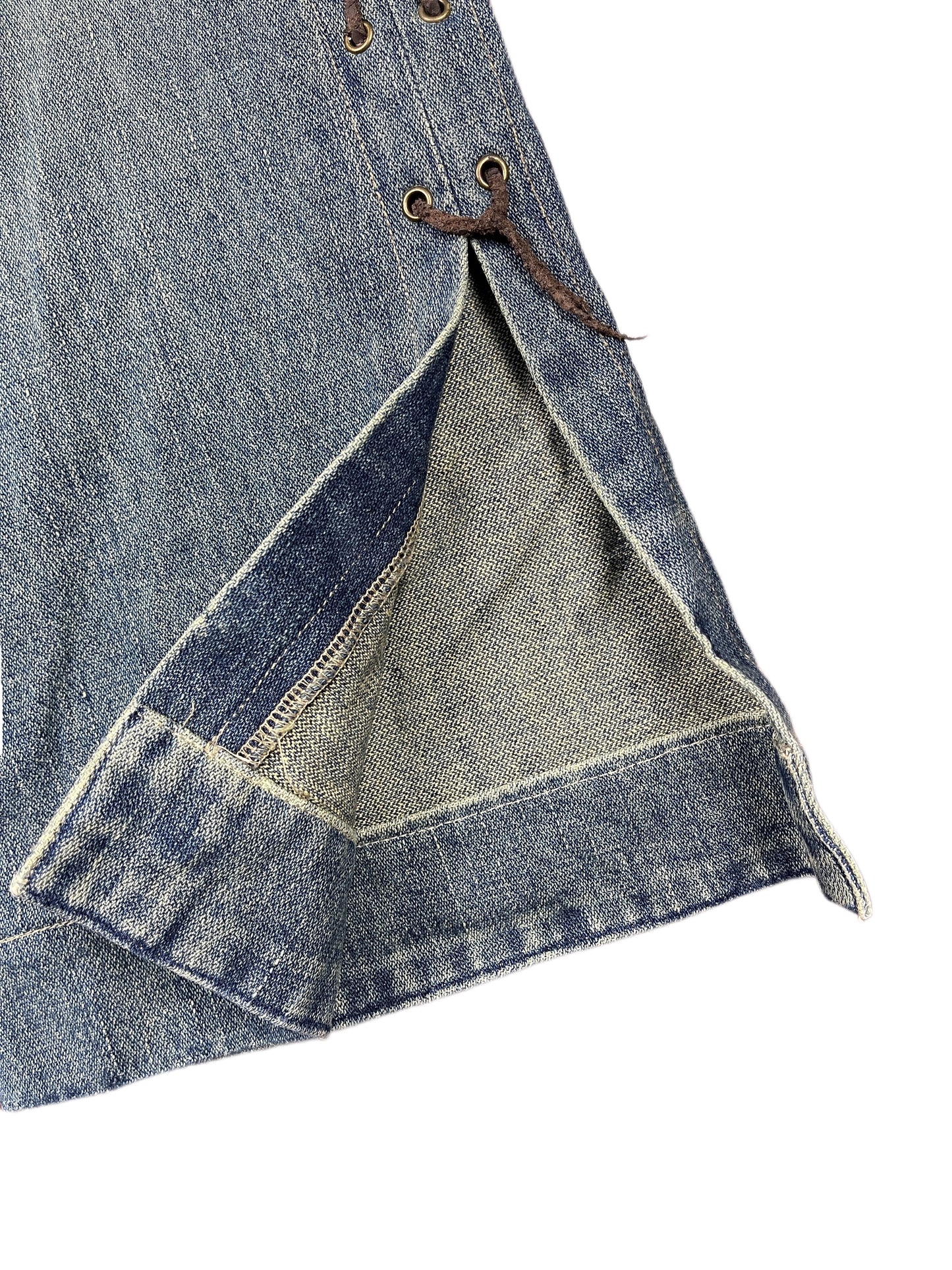 Y2k Pepe Jeans Low Waist Flared Denim Pants Blue - M