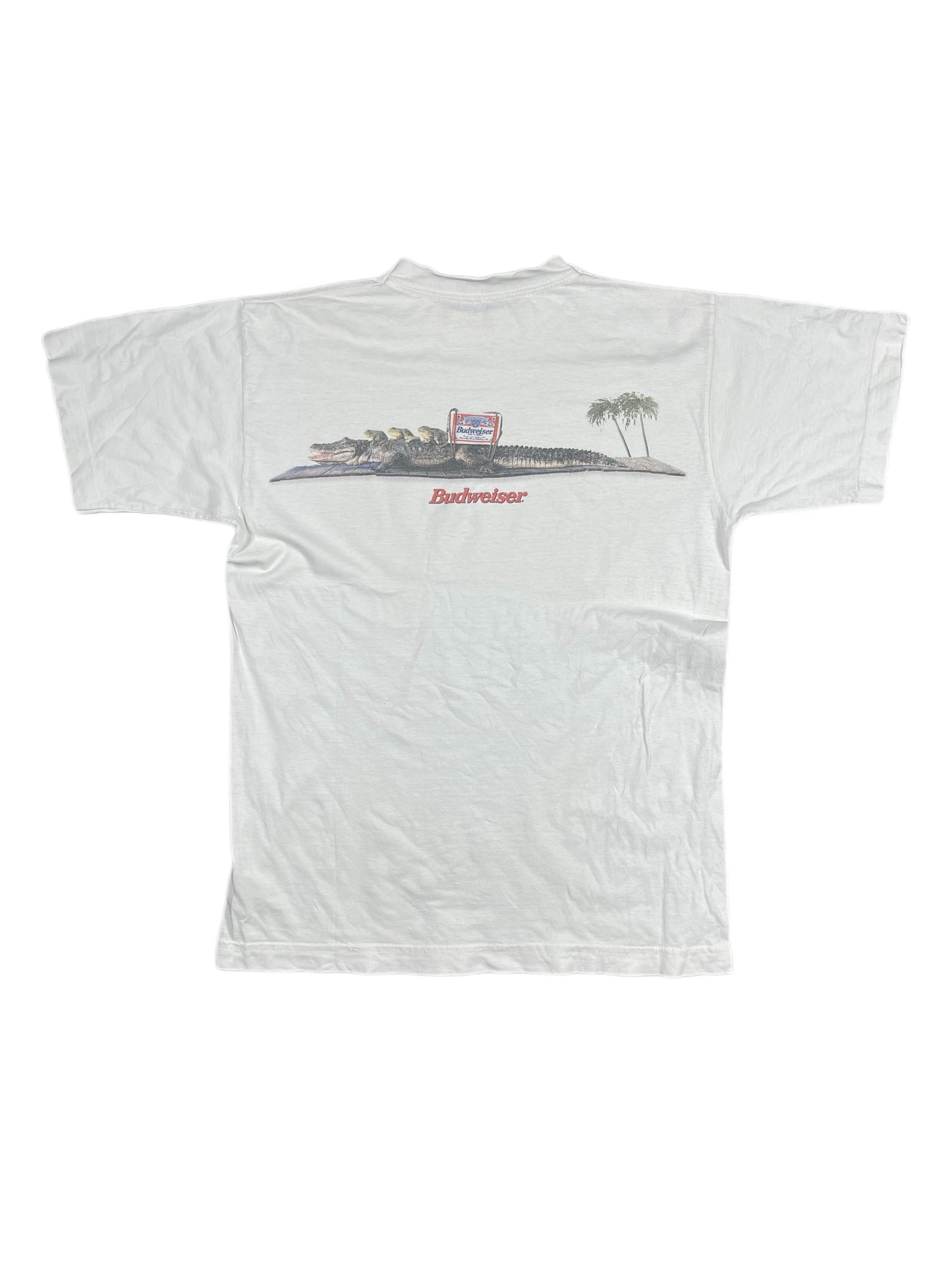 Vintage Budweiser Crocodile T-Shirt White - XS